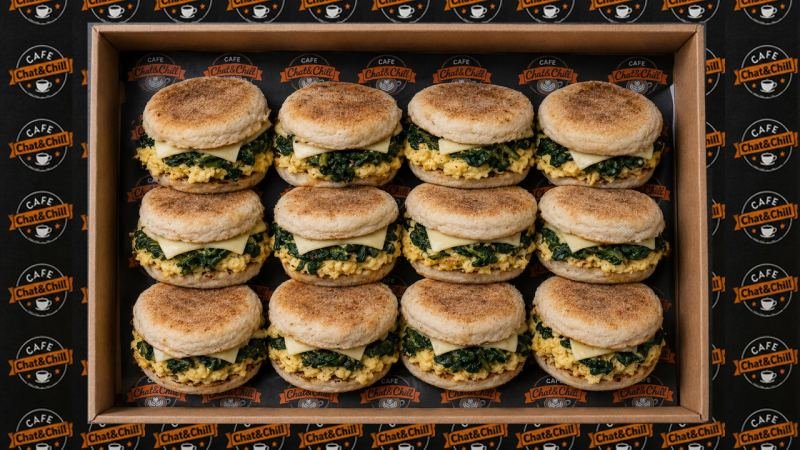 Scrambled Egg Spinach Muffin