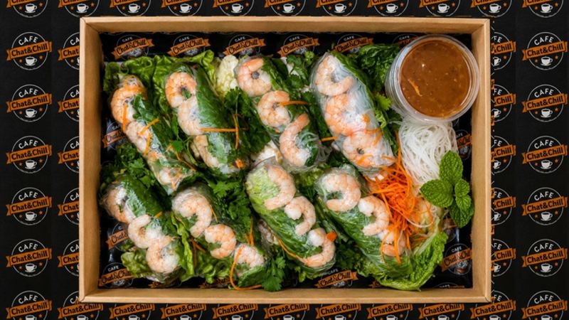 Rice Paper Prawn Rolls