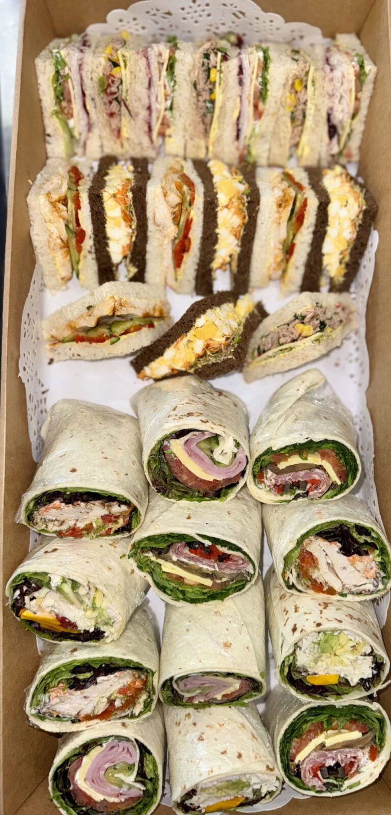 Mixed Sandwiches and Wraps Platter